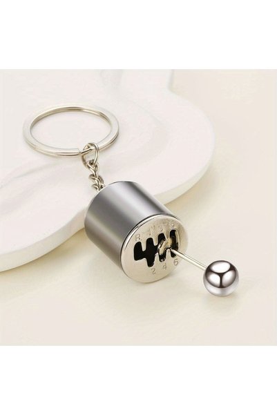 choice2 GRAY 1PCS Car Modification Pendant Six Gear Shift Keychain Car Pendan...