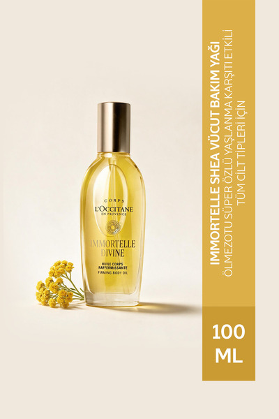 L'Occitane Immortelle Shea Yaşlanma Karşıtı Vücut Yağı, Ölmezotu Süper Özü, 1...