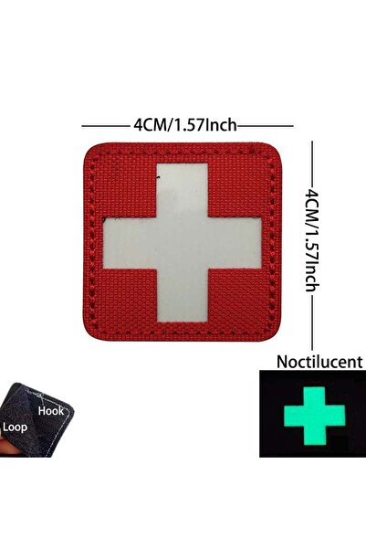 Choice12 Hk112-09 Medical Emergency Cross Morale Emblem Outdoor Rescue Reflec...