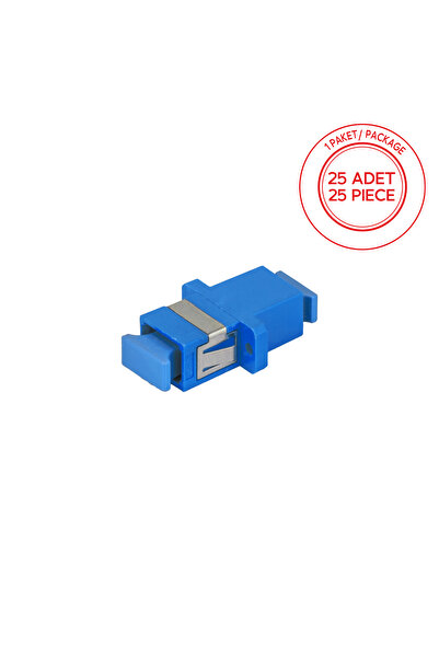 ALFAFONET SC/UPC Simpleks Singlemode Fiber Optik Adaptör 1 Paket - 25 Adet