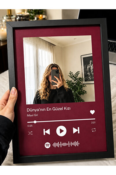 hot flowers BÜYÜK BOY Makyaj Aynası Aynalı tablo sevgiliye hediye Spotify kod...