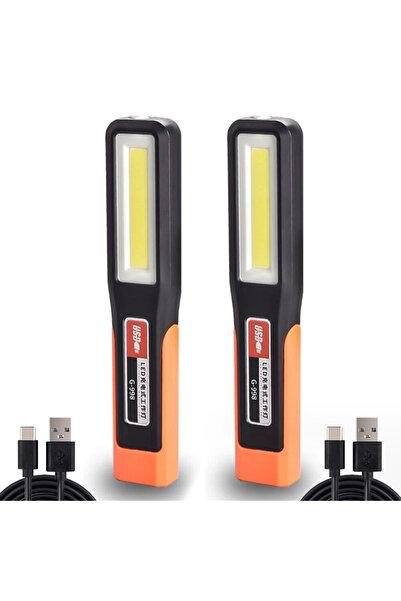choice2 مصباح عمل LED فائق السطوع قابل لإعادة الشحن عبر USB مع قاعدة مغناطيسي...