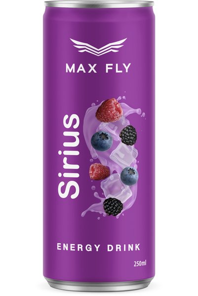 MAX FLY SİRİUS ENERJİ İÇECEĞİ 250 ML 24 ADET