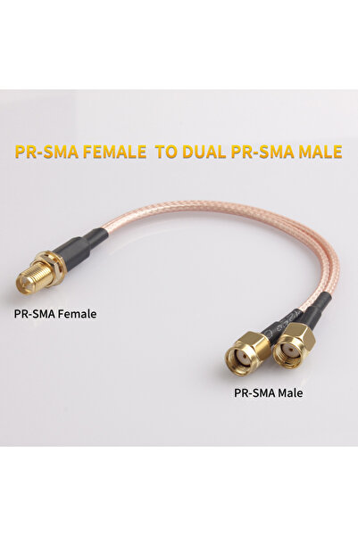 Choice محول هوائي على شكل Y بطول 0.15 متر، من نوع PR F إلى 2PR M RP SMA ذكر/أ...