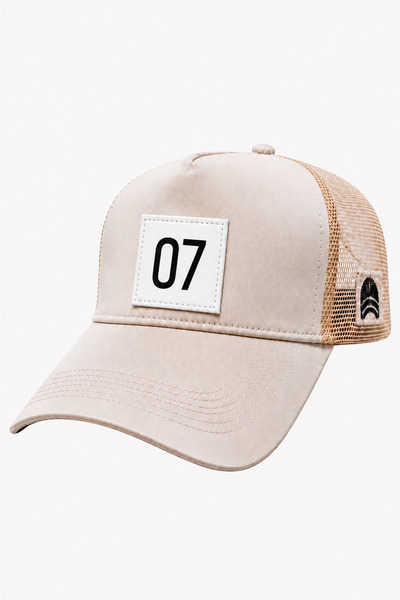 all hats 07 Patch Detailed Mesh Trucker Baseball Cap