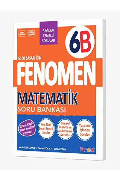 fenomen okul Fenomen Yayıncılık Fenomen 6. Sınıf Matematik Soru Bankası (B)