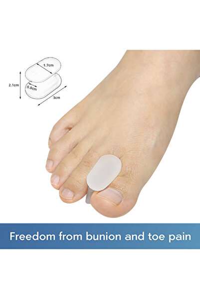 Choice3 M-2Pcs Pexmen 2/4Pcs Toe Spacers Separators Bunion Corrector Gel Toe ...
