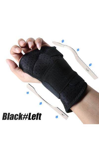 Choice11 S Black-Left Wrist Brace for Carpal Tunnel, Night Wrist Support Brac...