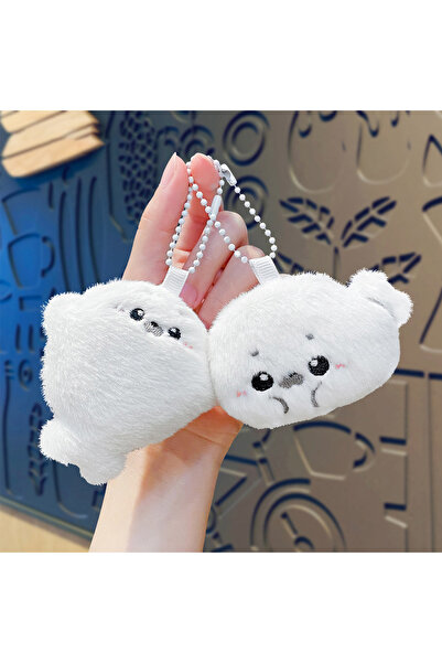 Choice1 2 Styles One Each Baby seal plush toy bag pendant, cartoonish and cut...