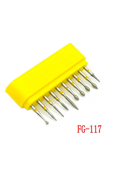 Choice15 مجموعة واحدة من مثاقب الماس FG-117 لتلميع الأسنان الخزفية والسيراميك...