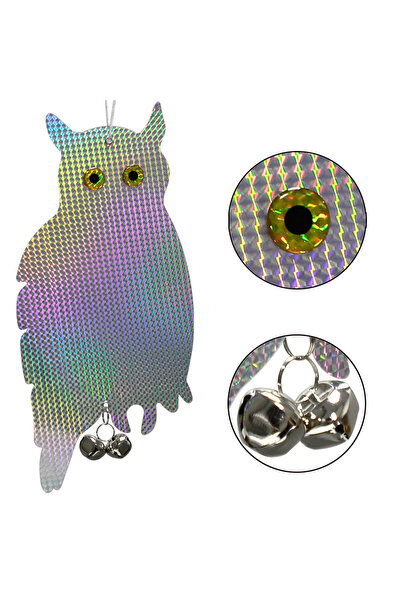Choice MTY-A1 Owl Bird Repellent Control Scare Device Laser Reflective Fake O...