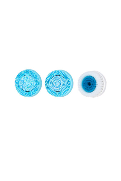 Choice1 Blue 3 PCs Brush NEW Cleansing Brush Sonic Nu Face Rotating Cleansing...
