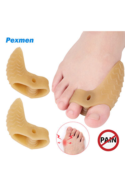 Choice Pexmen 2 قطعة مصحح الورم فاصل أصابع القدم Hallux Valgus وسادات هلامية ...