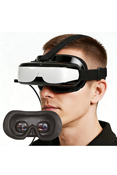 Choice BIGEYES H3-white Head-Mounted Display with HDMI Input and Built-In Bat...