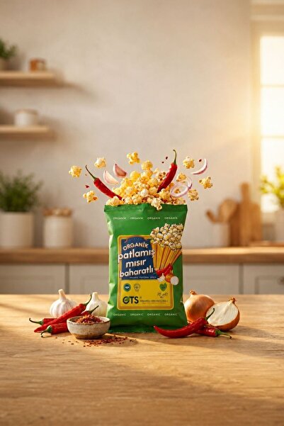 OTS Organik Organik Baharatlı Patlamış Mısır (70 g)
