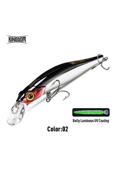 Choice6 KINGDOM 105mm 18.6g 9506-02 Kingdom Sinking Minnow Fishing Lures 60mm...
