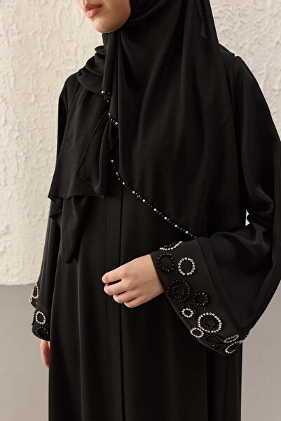 Ferraceci Öykü Handcrafted Crystal Stone Embellishment Black Ferace