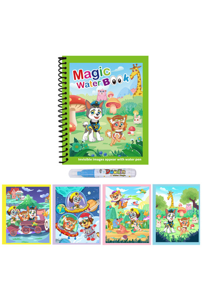 Choice6 4 1PC Magic Coloring Books with Refillable Water Pen Reusable Water D...