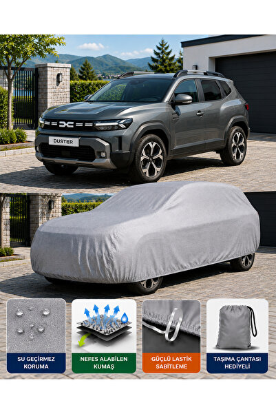 COCEM Dacia Duster Premium Araç Brandası Su Geçirmez UV Korumalı Tam Koruma G...
