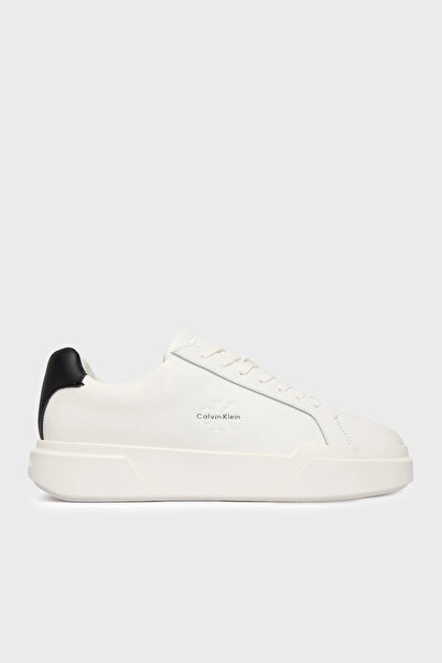 Calvin Klein Herren-Sneaker aus 100 % Leder mit geprägtem Logo und niedrigem ...