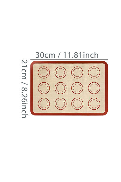Choice Red 30x21cm 1PC Silicone Baking Mat for Oven, Reusable Non Stick Heat ...