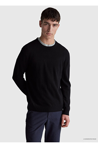United Colors of Benetton Men's Crew Neck Merino Sweater 311931002U1G34