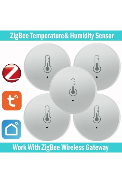 choice2 5PCS Tuya Zigbee Temperature And Humidity Sensor Voice Control Intell...