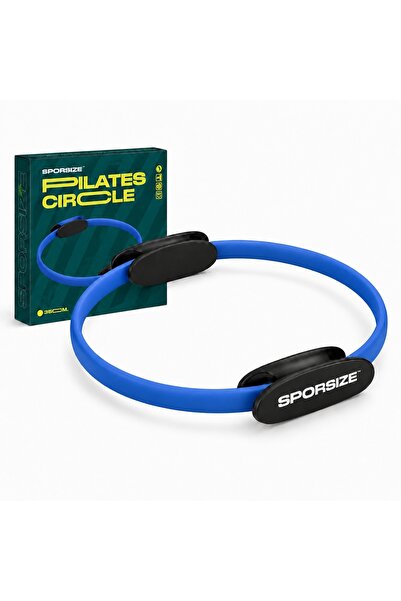 Sporsize Pilates Çemberi 35 cm Direnç Halkası, İç Bacak Kalça Kol Göğüs ve Co...
