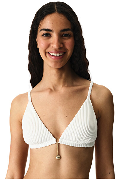 Penti Top de bikini alb Kea Triangle Fit