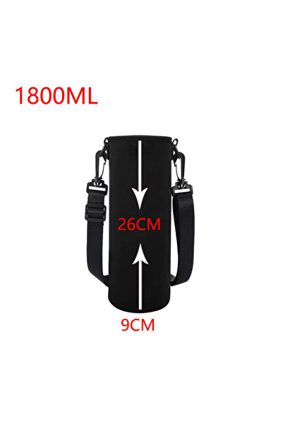 Choice6 Black-1800ml Portable Water Bottle Insulated Neoprene Holder Pouch Ba...