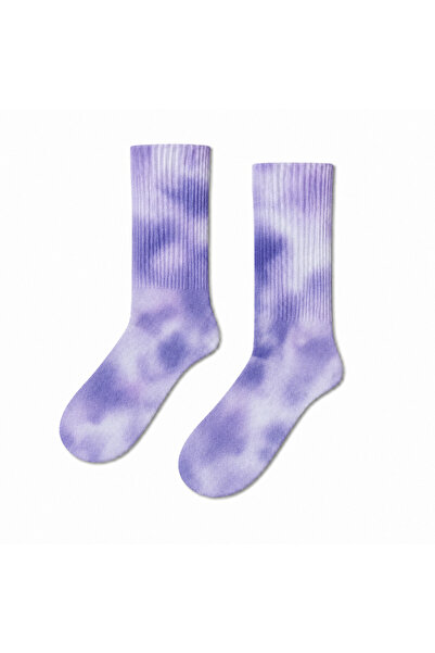 CARNAVAL SOCKS جوارب رياضية باتيك بيضاء أرجوانية