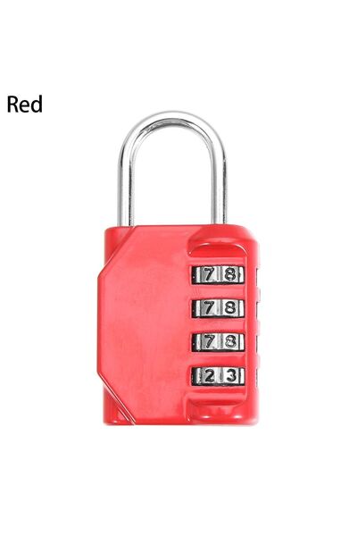 Choice4 red Metal Code Lock 4 Dial Digit Password Lock Resettable Combination...