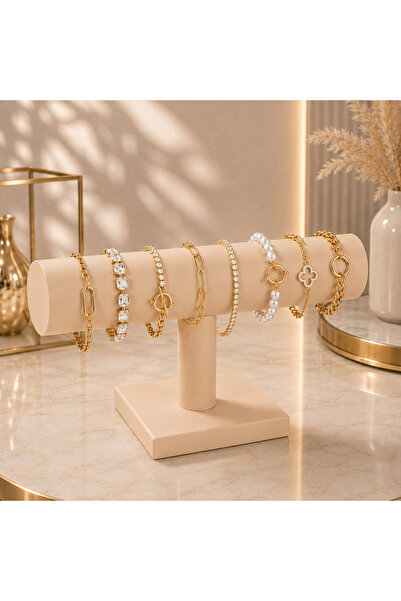 YILDIZ Jewelry Stand Bracelet Watch Clasp Display Stand Red t Bar Jewelry Org...