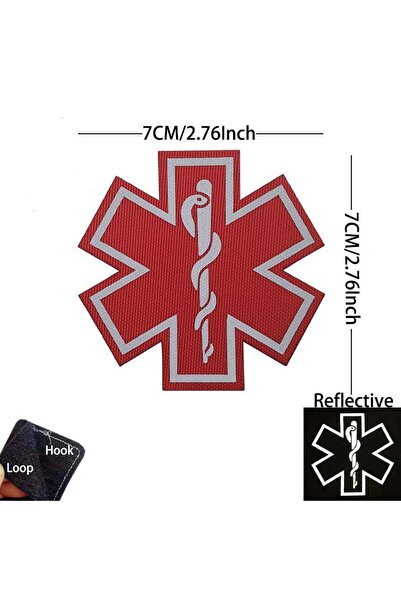 Choice24 11-Snake Red Emergency Rescue Life Star,Medical Cross,Medic,MED Firs...