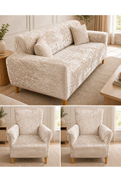 uzhanem Sofa Cover Velvet Sofa Cover Set 3.3.1.1 Sofa Cover Stain Resistant