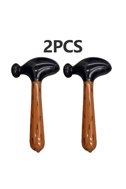 Choice 2pcs 2/4pcs Inflatable Spiked Hammer - Wooden Mallet Toy, Caveman Club...