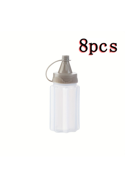 Choice1 Grey 8pcs 4/8/12PCS Plastic Sauce Squeeze Bottle Mini Seasoning Box S...