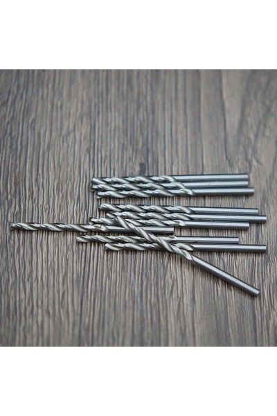 Choice20 Round 3mm 10pcs Silver 10PCS Drill Bit Set High Speed Steel Twist Dr...