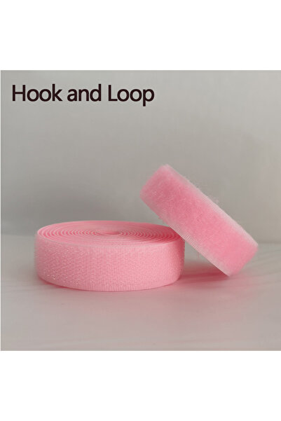 Choice1 20mm Wide Pink 2Meter 2Meter/Pair Colour Velcros Fastener Tape No Glu...