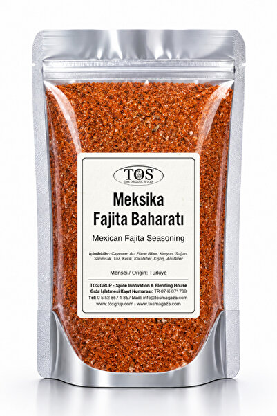 TOS The Organic Spices Meksika Fajita Baharatı 100 gr Mexican Fajita Spice Bl...
