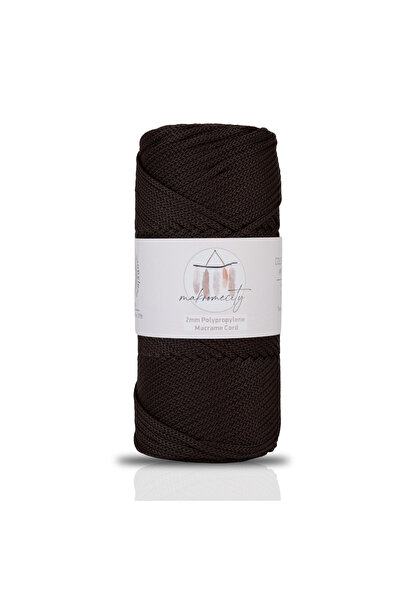 Makromecity Premium 100 Gr Polyester Makrome Ipi Acı Kahve 2mm - 120 M Supla ...