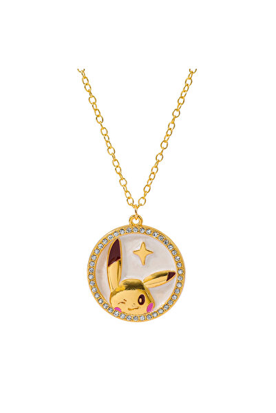 Choice XL3523 Popular anime pendant necklace with a round sparkling frame, an...