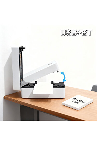 Choice3 US Plug white9260BT Wireless Bluetooth Thermal Desktop Shipping Label...