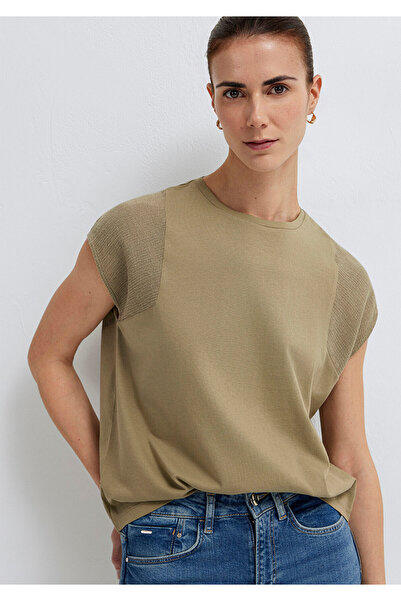 Mavi Tricou verde texturat, croială normală 1613970-71819
