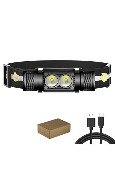 Choice1 No Battery Newest Type-C USB LED Headlamp Fishing 18650 Headlight Tor...