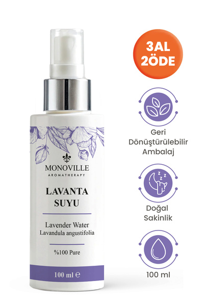Monoville Lavanta Suyu 100 ml Sprey Başlıklı (Lavender Water)