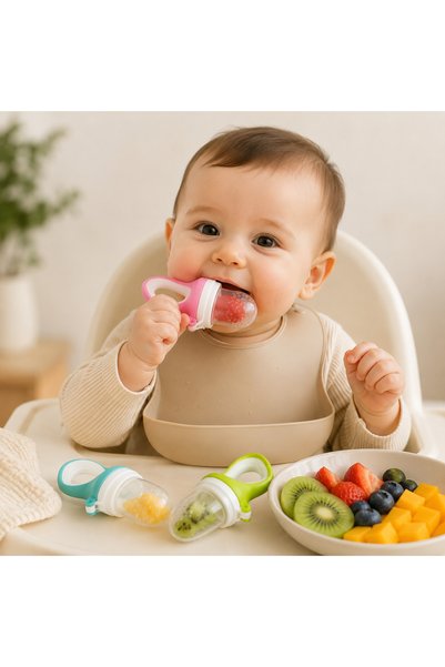 LOOFI 3-Piece Set of Baby Puree Fruit and Vegetable Food Processors and Squeezers