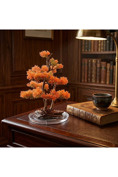 Decoroon El Yapımı Epoksi Tabanlı Bonsai Ağaç Dekoru – 3 Renk Seçeneği (Yeşil...