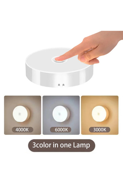 Choice 2pcs Button Switch Night Light USB Rechargeable Night Lights Button Sw...