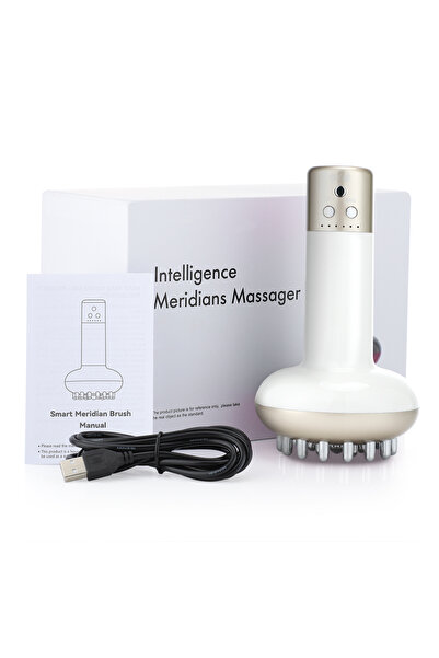 Choice1 WHITE Smart Meridian Brush Abdome Massager Wireless Hot Compress Anti...